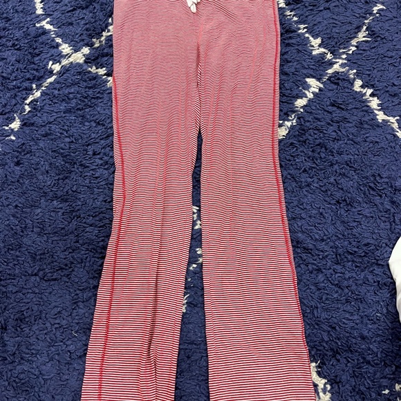 Eddie Bauer Striped Pajama Pants Set of 2 Red and Gray - Picture 6 of 9